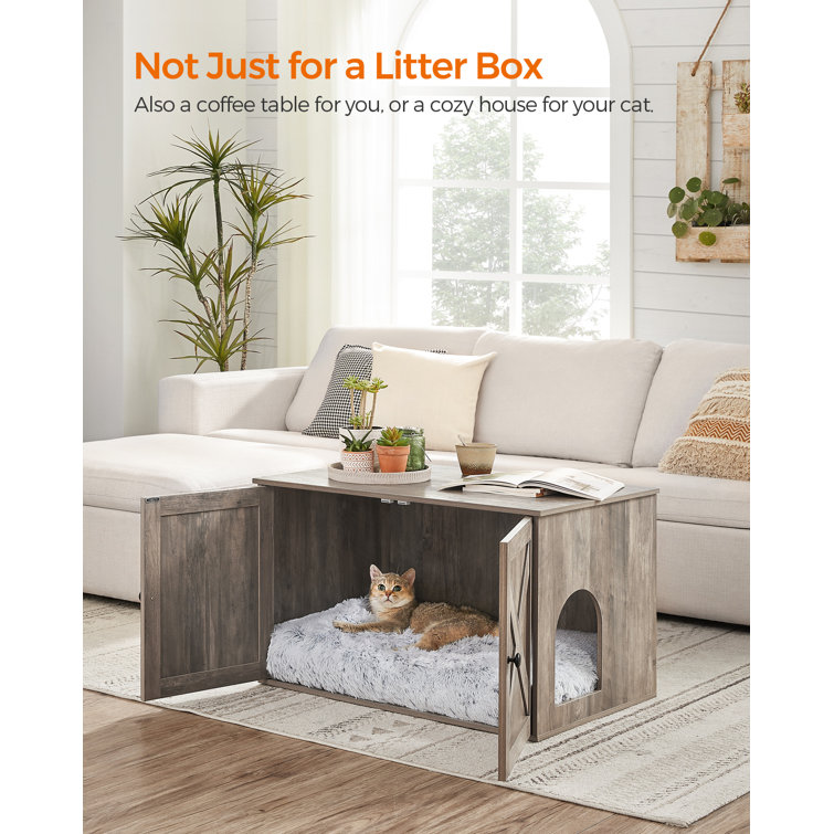 Designer cat 2024 litter box furniture